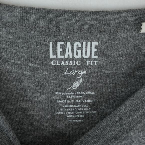 Princeton University T-Shirt Adult Large Gray Spellout League Classic Fit Tee - Picture 6 of 9